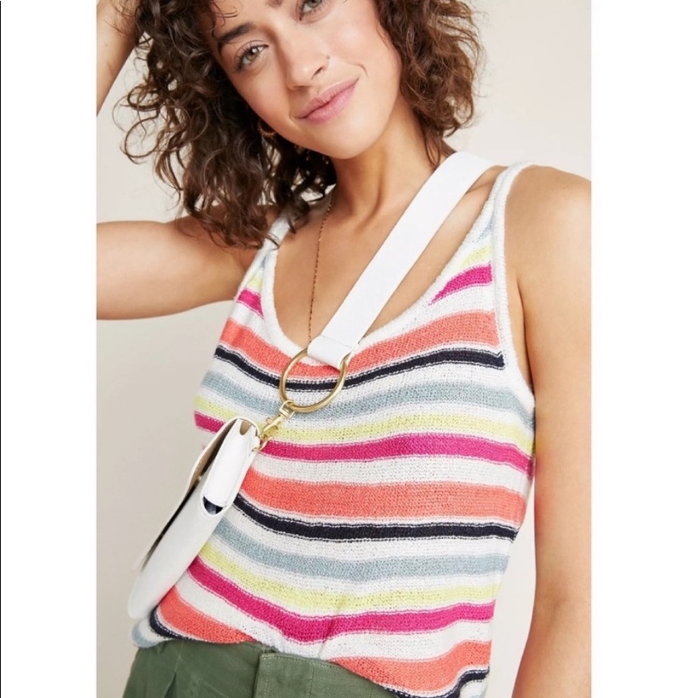 Cupcakes and Cashmere Striped Wharf Top